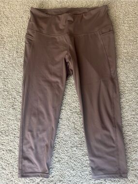 Danskin Mauve Brown High-Rise Leggings with Tag
